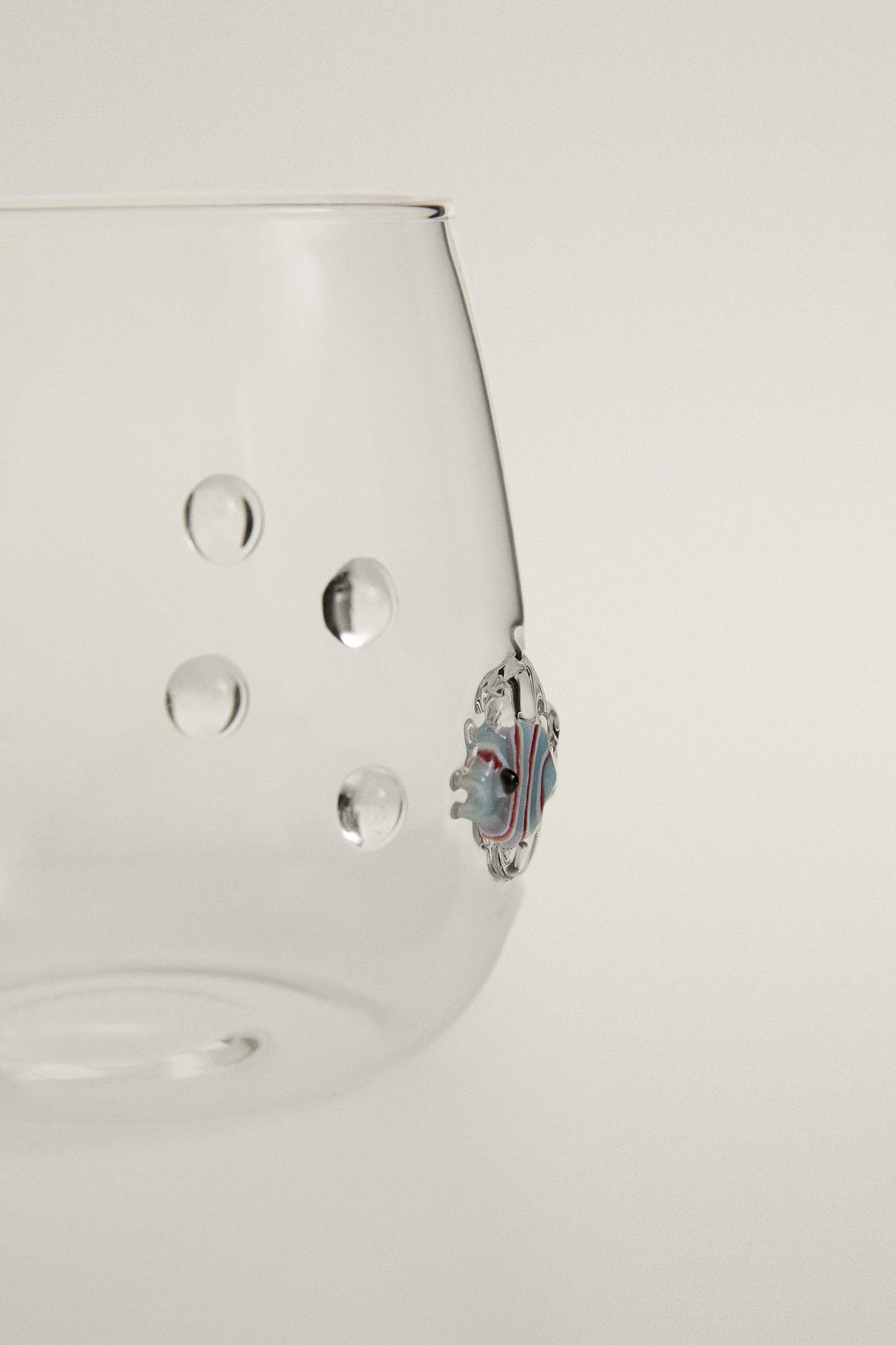 VERRE POISSONS ET BULLES
